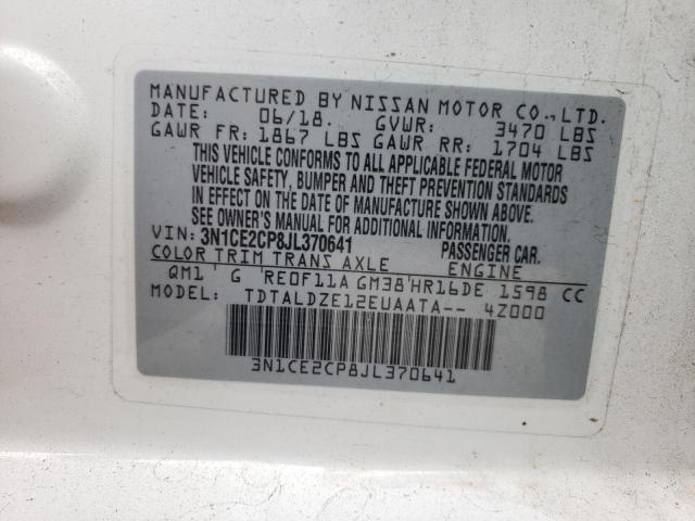 Photo 9 VIN: 3N1CE2CP8JL370641 - NISSAN VERSA NOTE 