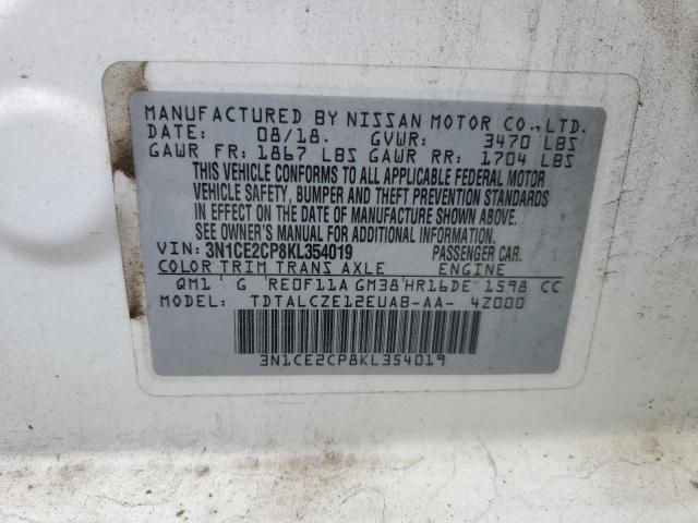 Photo 12 VIN: 3N1CE2CP8KL354019 - NISSAN VERSA NOTE 