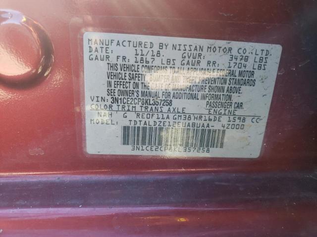 Photo 11 VIN: 3N1CE2CP8KL357258 - NISSAN VERSA NOTE 