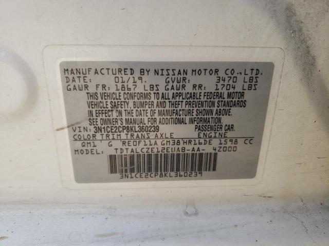 Photo 11 VIN: 3N1CE2CP8KL360239 - NISSAN VERSA 