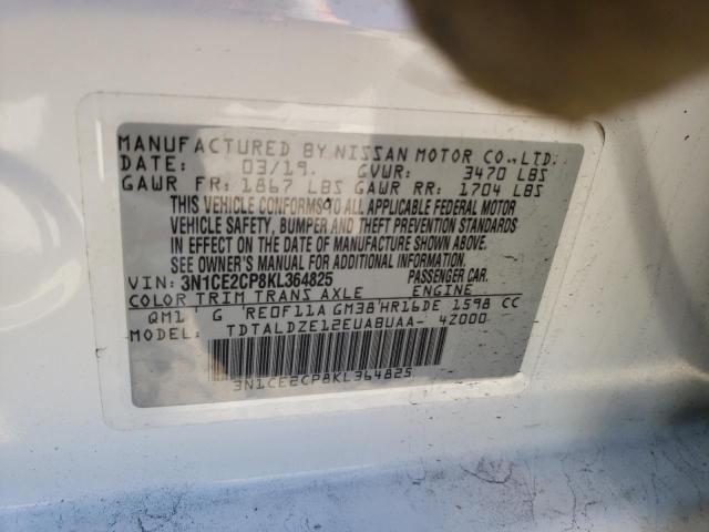 Photo 11 VIN: 3N1CE2CP8KL364825 - NISSAN VERSA NOTE 