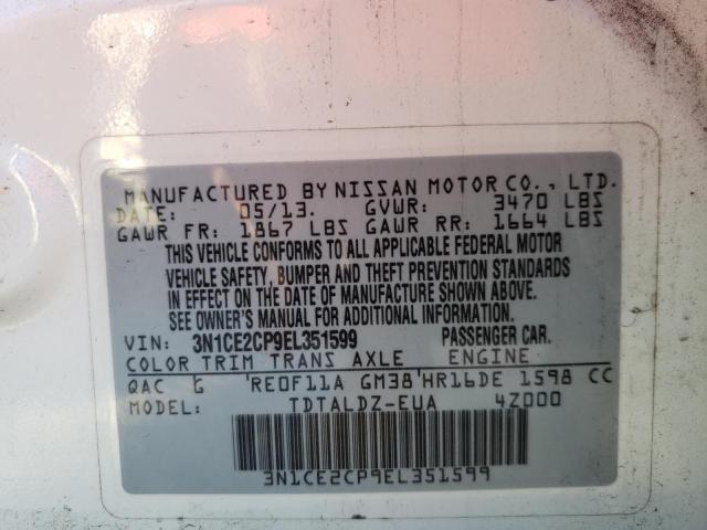 Photo 11 VIN: 3N1CE2CP9EL351599 - NISSAN VERSA NOTE 