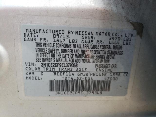 Photo 9 VIN: 3N1CE2CP9EL379368 - NISSAN VERSA NOTE 