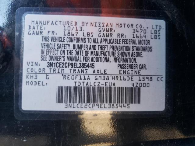 Photo 12 VIN: 3N1CE2CP9EL385445 - NISSAN VERSA NOTE 