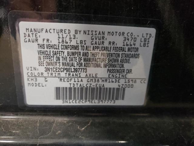 Photo 12 VIN: 3N1CE2CP9EL397773 - NISSAN VERSA 