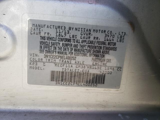 Photo 9 VIN: 3N1CE2CP9EL400252 - NISSAN VERSA NOTE 