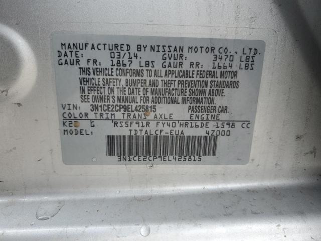 Photo 12 VIN: 3N1CE2CP9EL425815 - NISSAN VERSA NOTE 