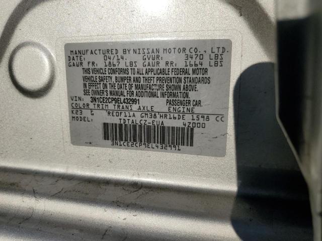 Photo 11 VIN: 3N1CE2CP9EL432991 - NISSAN VERSA 