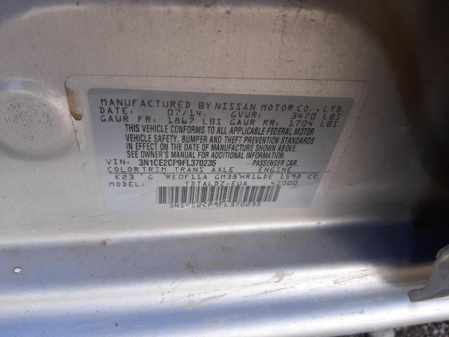 Photo 9 VIN: 3N1CE2CP9FL370235 - NISSAN VERSA NOTE 