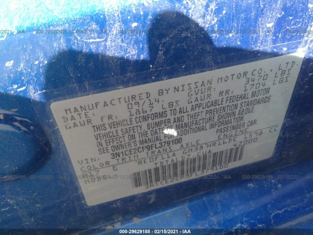 Photo 8 VIN: 3N1CE2CP9FL379100 - NISSAN VERSA NOTE 