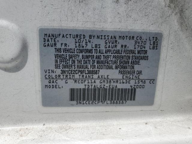 Photo 12 VIN: 3N1CE2CP9FL388587 - NISSAN VERSA NOTE 