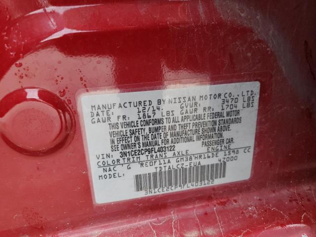 Photo 9 VIN: 3N1CE2CP9FL403122 - NISSAN VERSA NOTE 