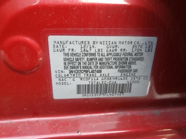 Photo 11 VIN: 3N1CE2CP9FL407459 - NISSAN VERSA NOTE 