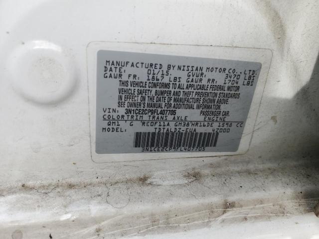 Photo 12 VIN: 3N1CE2CP9FL407705 - NISSAN VERSA NOTE 