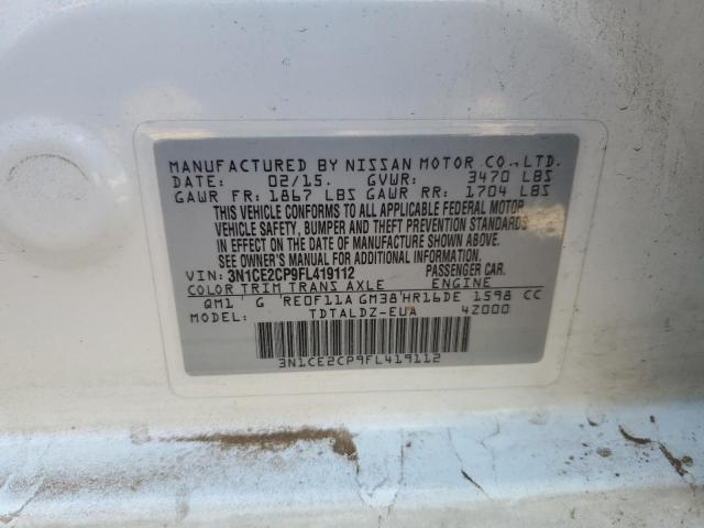 Photo 12 VIN: 3N1CE2CP9FL419112 - NISSAN VERSA 