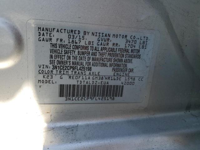 Photo 11 VIN: 3N1CE2CP9FL425198 - NISSAN VERSA NOTE 