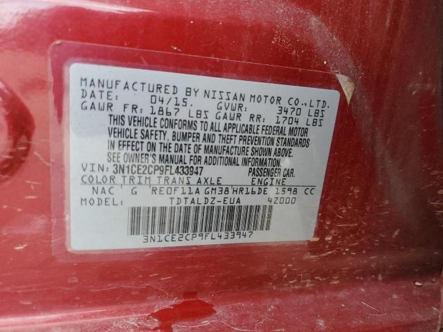 Photo 12 VIN: 3N1CE2CP9FL433947 - NISSAN VERSA 