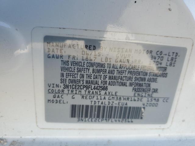 Photo 11 VIN: 3N1CE2CP9FL442566 - NISSAN VERSA NOTE 