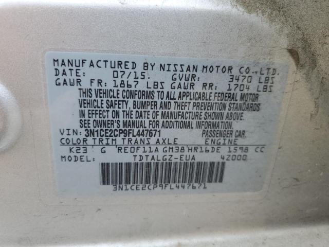 Photo 11 VIN: 3N1CE2CP9FL447671 - NISSAN VERSA NOTE 