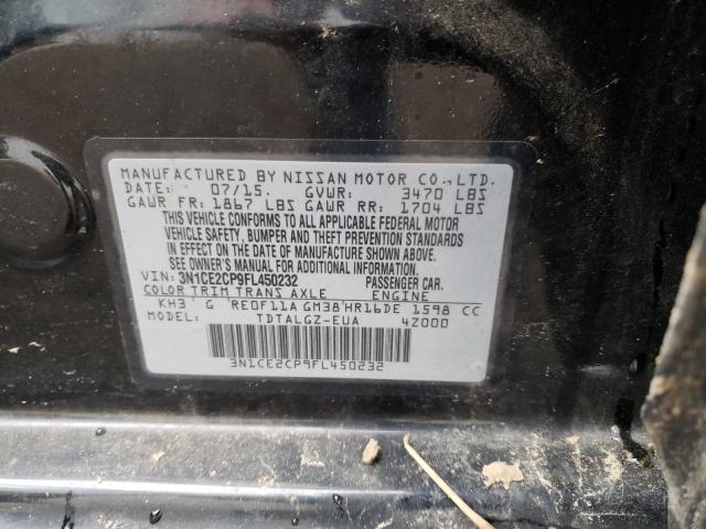 Photo 9 VIN: 3N1CE2CP9FL450232 - NISSAN VERSA-NOTE 