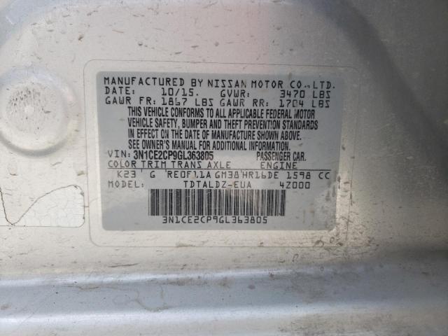 Photo 12 VIN: 3N1CE2CP9GL363805 - NISSAN VERSA NOTE 