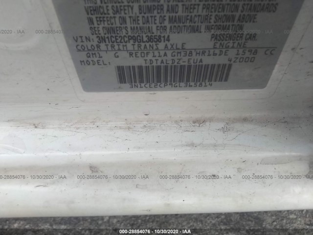 Photo 8 VIN: 3N1CE2CP9GL365814 - NISSAN VERSA NOTE 