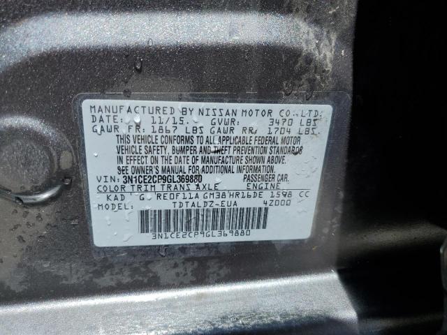 Photo 11 VIN: 3N1CE2CP9GL369880 - NISSAN VERSA NOTE 