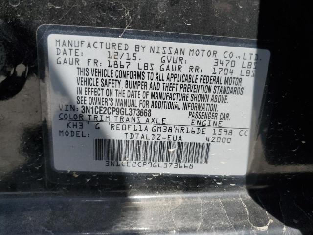 Photo 11 VIN: 3N1CE2CP9GL373668 - NISSAN VERSA 