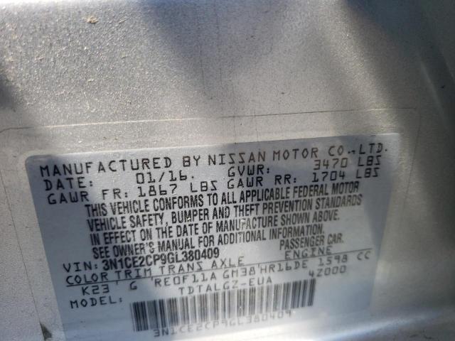 Photo 12 VIN: 3N1CE2CP9GL380409 - NISSAN VERSA NOTE 