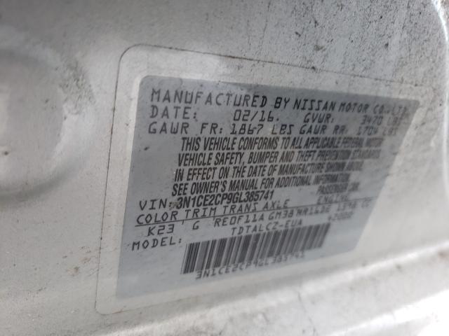 Photo 9 VIN: 3N1CE2CP9GL385741 - NISSAN VERSA NOTE 