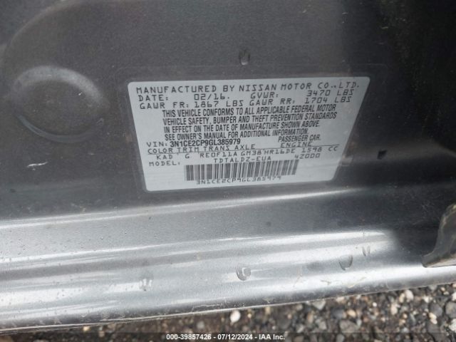 Photo 8 VIN: 3N1CE2CP9GL385979 - NISSAN VERSA NOTE 