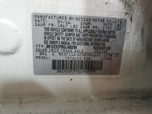 Photo 12 VIN: 3N1CE2CP9GL400299 - NISSAN VERSA NOTE 