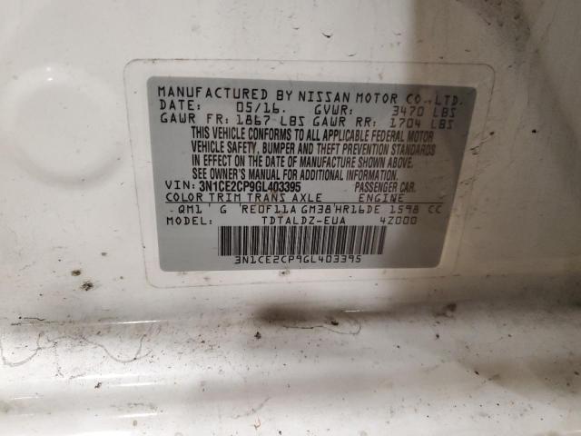 Photo 12 VIN: 3N1CE2CP9GL403395 - NISSAN VERSA 