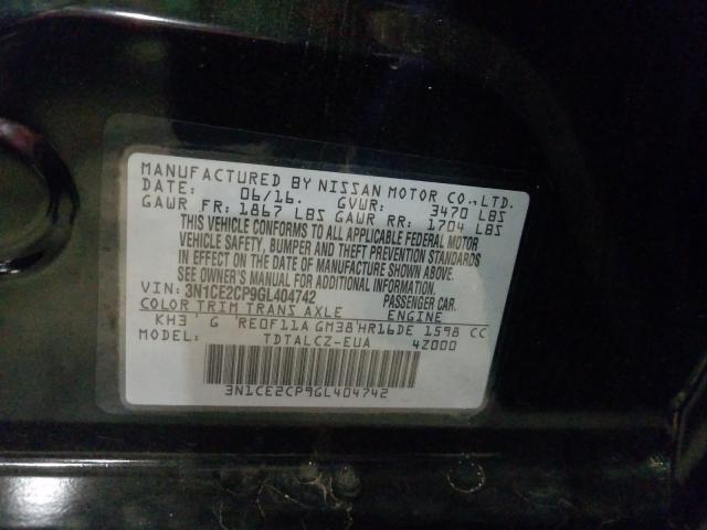 Photo 9 VIN: 3N1CE2CP9GL404742 - NISSAN VERSA NOTE 