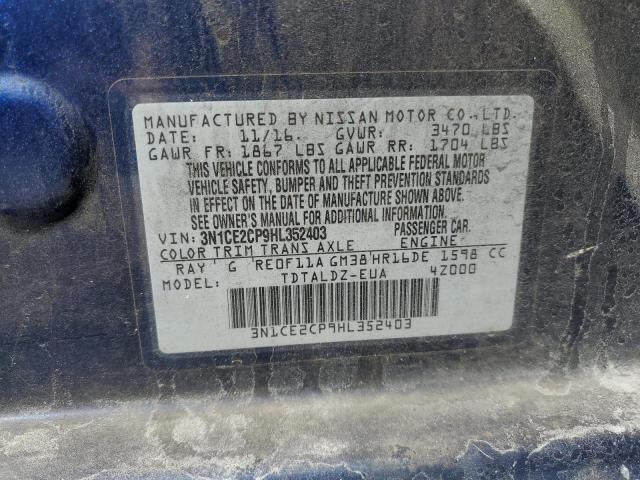 Photo 11 VIN: 3N1CE2CP9HL352403 - NISSAN VERSA 