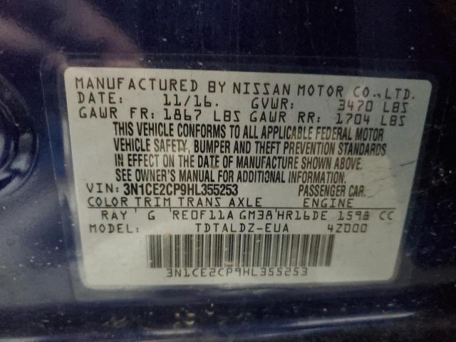 Photo 9 VIN: 3N1CE2CP9HL355253 - NISSAN VERSA NOTE 