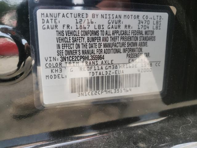 Photo 9 VIN: 3N1CE2CP9HL355964 - NISSAN VERSA NOTE 