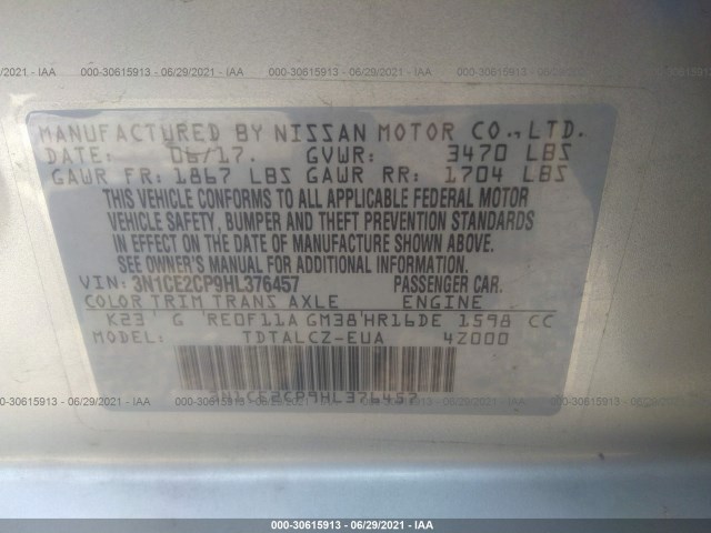 Photo 8 VIN: 3N1CE2CP9HL376457 - NISSAN VERSA NOTE 