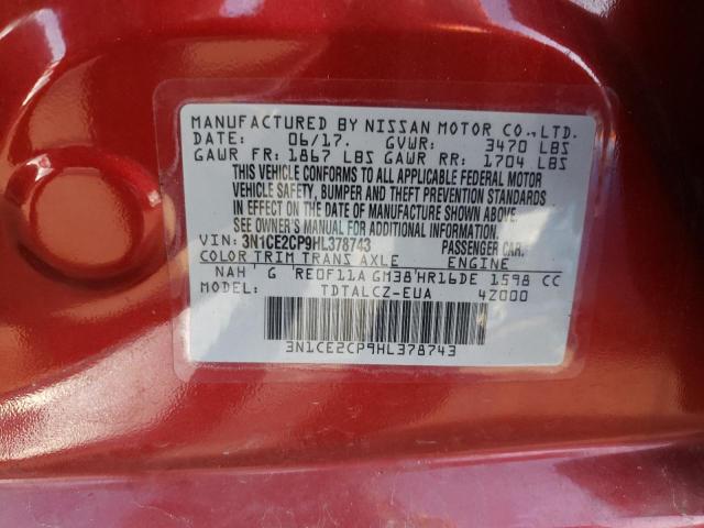 Photo 11 VIN: 3N1CE2CP9HL378743 - NISSAN VERSA NOTE 