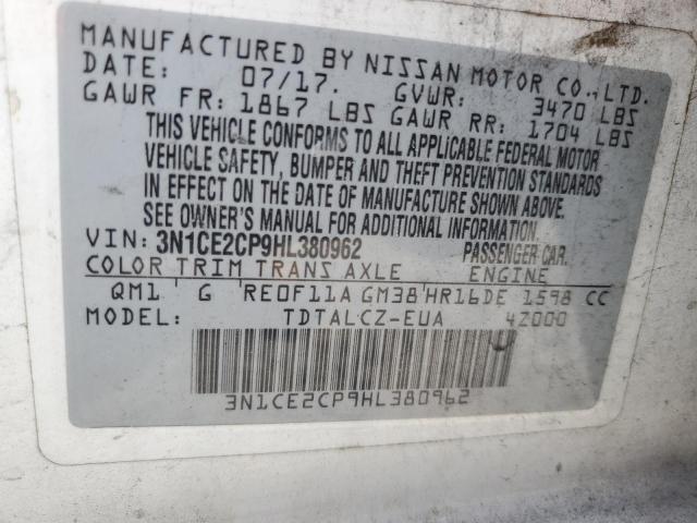 Photo 12 VIN: 3N1CE2CP9HL380962 - NISSAN VERSA 