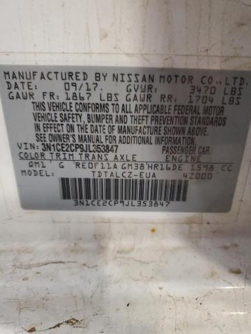 Photo 11 VIN: 3N1CE2CP9JL353847 - NISSAN VERSA NOTE 