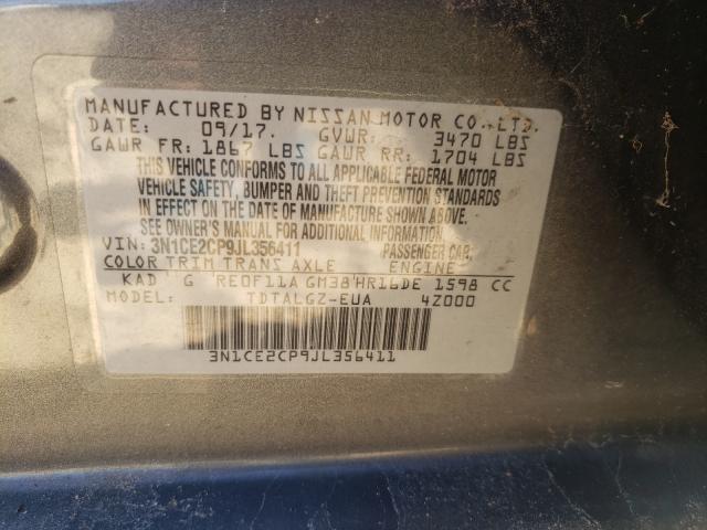 Photo 9 VIN: 3N1CE2CP9JL356411 - NISSAN VERSA NOTE 