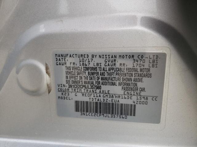 Photo 9 VIN: 3N1CE2CP9JL357560 - NISSAN VERSA NOTE 