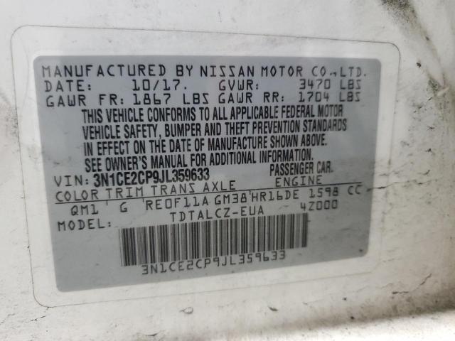 Photo 11 VIN: 3N1CE2CP9JL359633 - NISSAN VERSA NOTE 