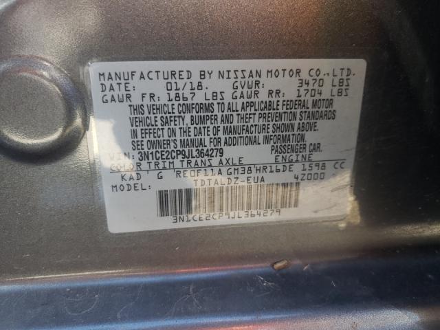 Photo 9 VIN: 3N1CE2CP9JL364279 - NISSAN VERSA NOTE 