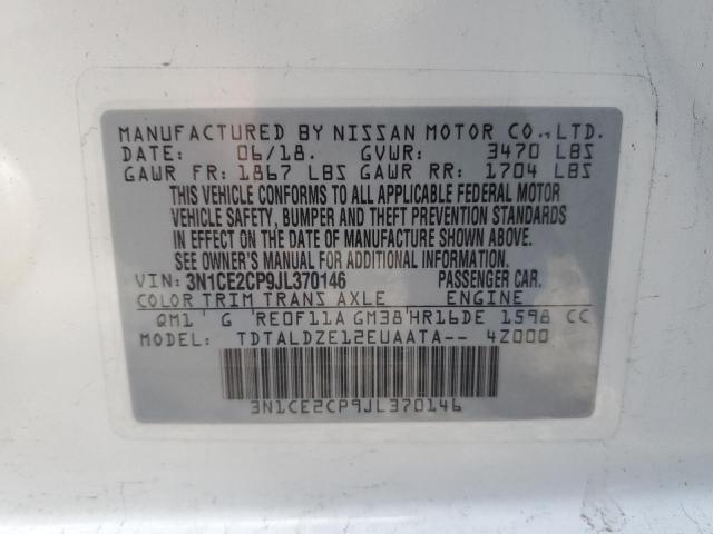 Photo 9 VIN: 3N1CE2CP9JL370146 - NISSAN VERSA NOTE 