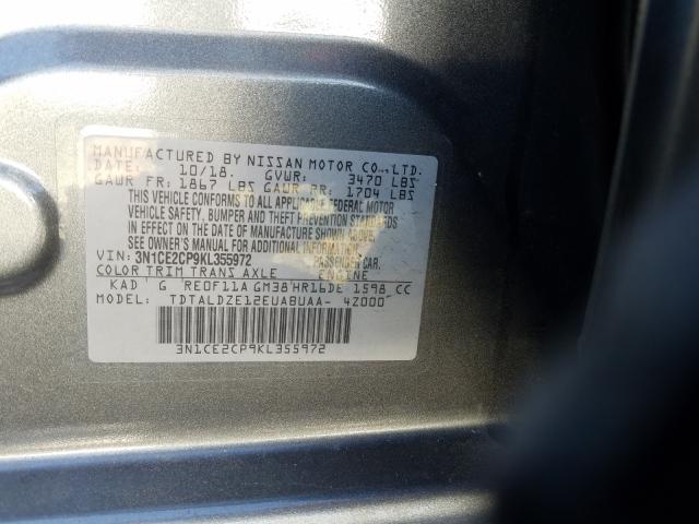 Photo 9 VIN: 3N1CE2CP9KL355972 - NISSAN VERSA NOTE 