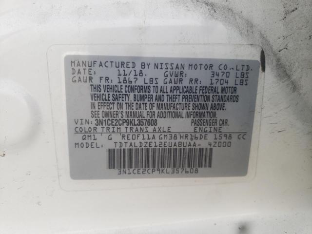 Photo 11 VIN: 3N1CE2CP9KL357608 - NISSAN VERSA 