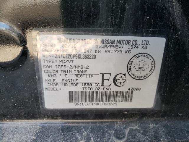 Photo 9 VIN: 3N1CE2CP9KL363229 - NISSAN VERSA NOTE 