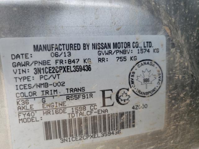 Photo 9 VIN: 3N1CE2CPXEL359436 - NISSAN VERSA NOTE 